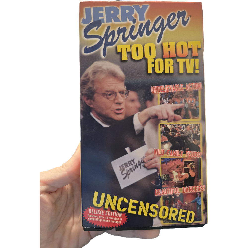 Jerry Springer: Too Hot for TV! Uncensored Deluxe Edition VHS #6502 Shock